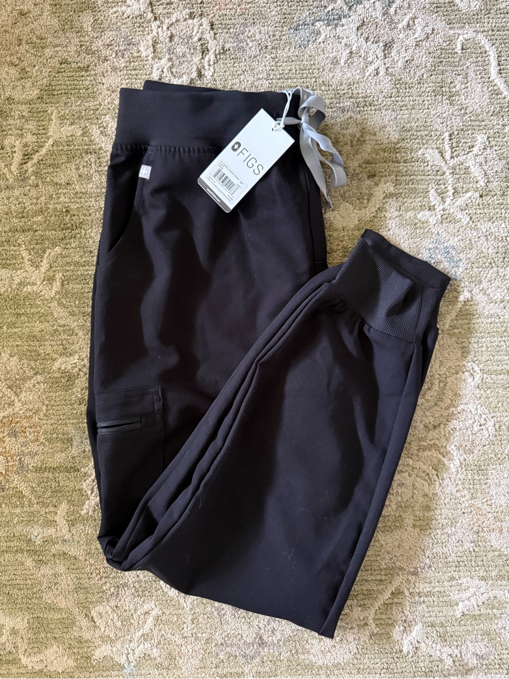 Figs Black Jogger Scrub Pants
